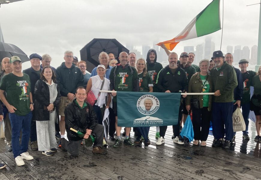 Despite The Harsh Weather, The Martin McGuinness Chieftain’s Walk NYC Took Place In Lower Manhattan